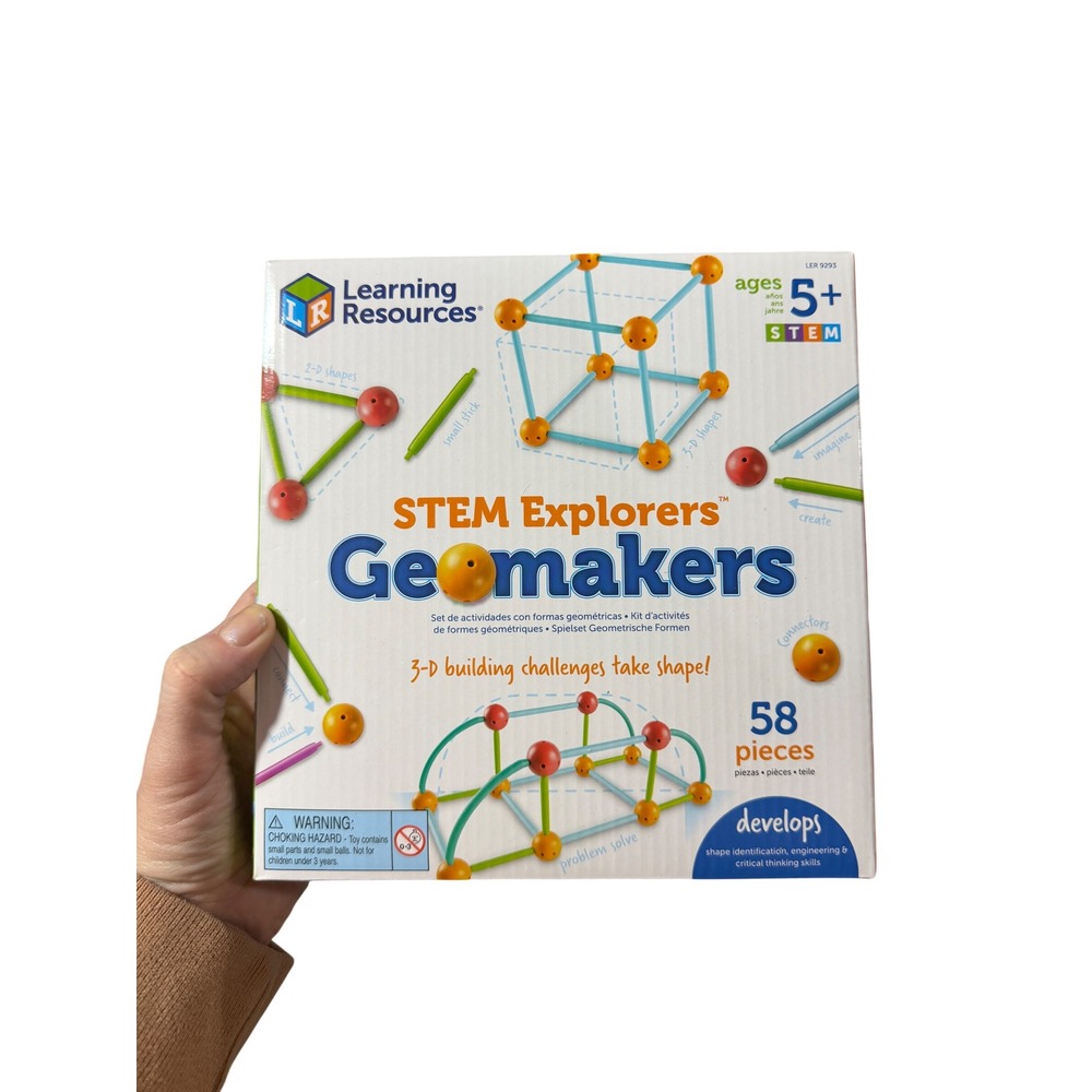 Learning Resources STEM Explorers Geomakers 58 Piece Building Set‎ Ages 5+